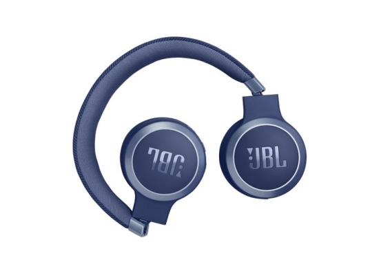 JBL Live 670NC Wireless On-Ear Headphones with True Adaptive Noise Cancelling - Blue